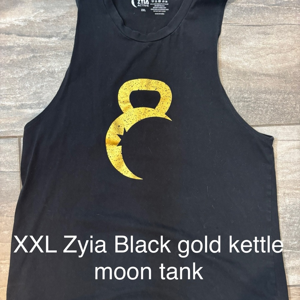 Zyia Black and Gold Tank Top